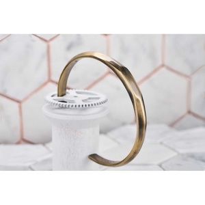 COPY - Dear Martian Mens Vintage Brass Bangle Bracelet